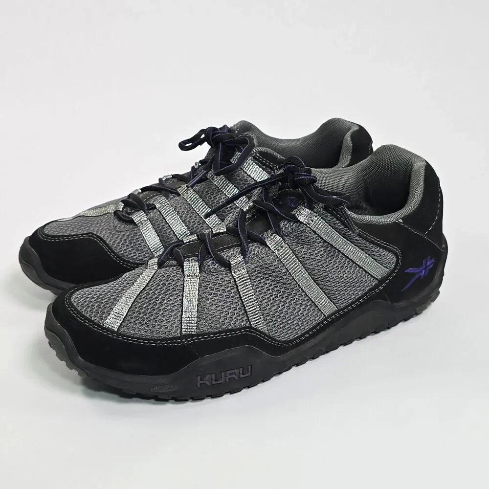 Kuru Chicane Hiking Trail Shoes Gray Black Silver 200625E Mesh Women's 10.5